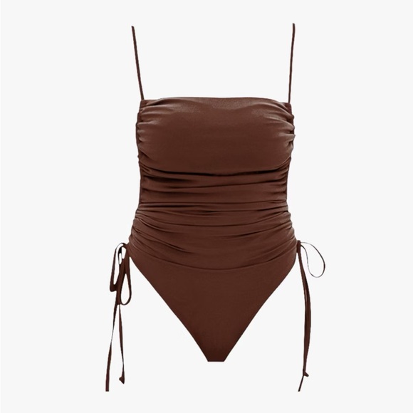 NWT ANDREA IYAMAH ADAN COCOA ONE PIECE SWIMSUIT - Picture 4 of 4